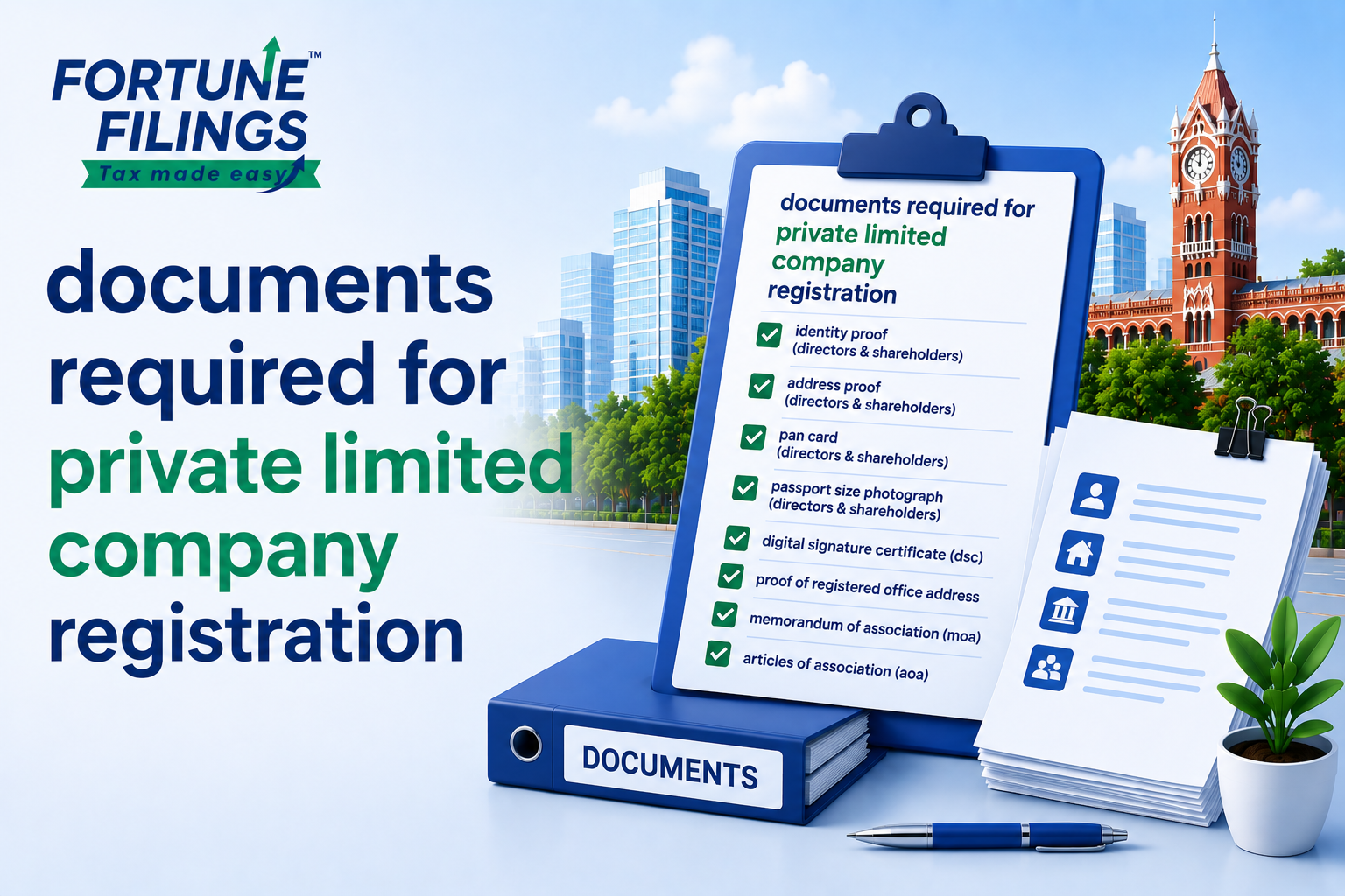 Documents Required for Private Limited Company Registration