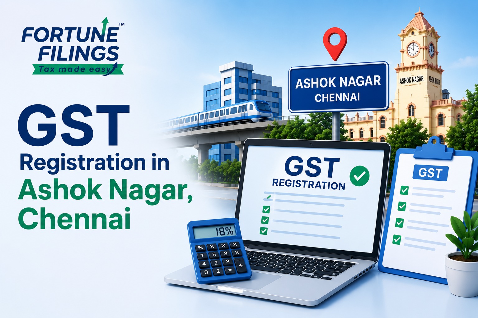 GST Registration in Ashok Nagar, Chennai   