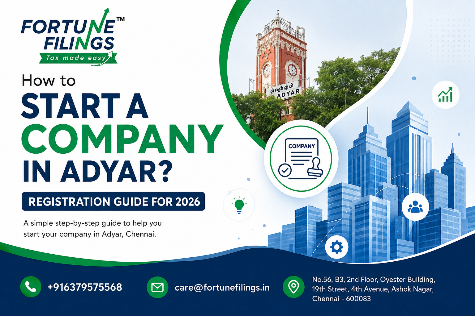 How to Start a Company in Adyar? Registration Guide for 2026