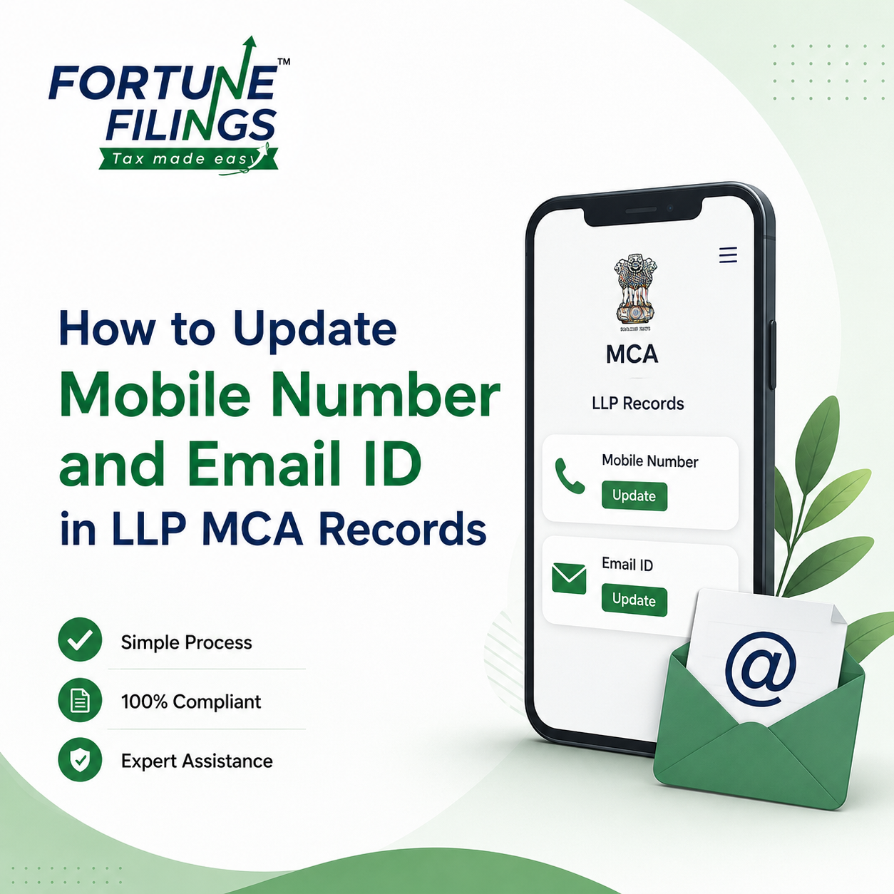 How to Update Mobile Number and Email ID in LLP MCA Records